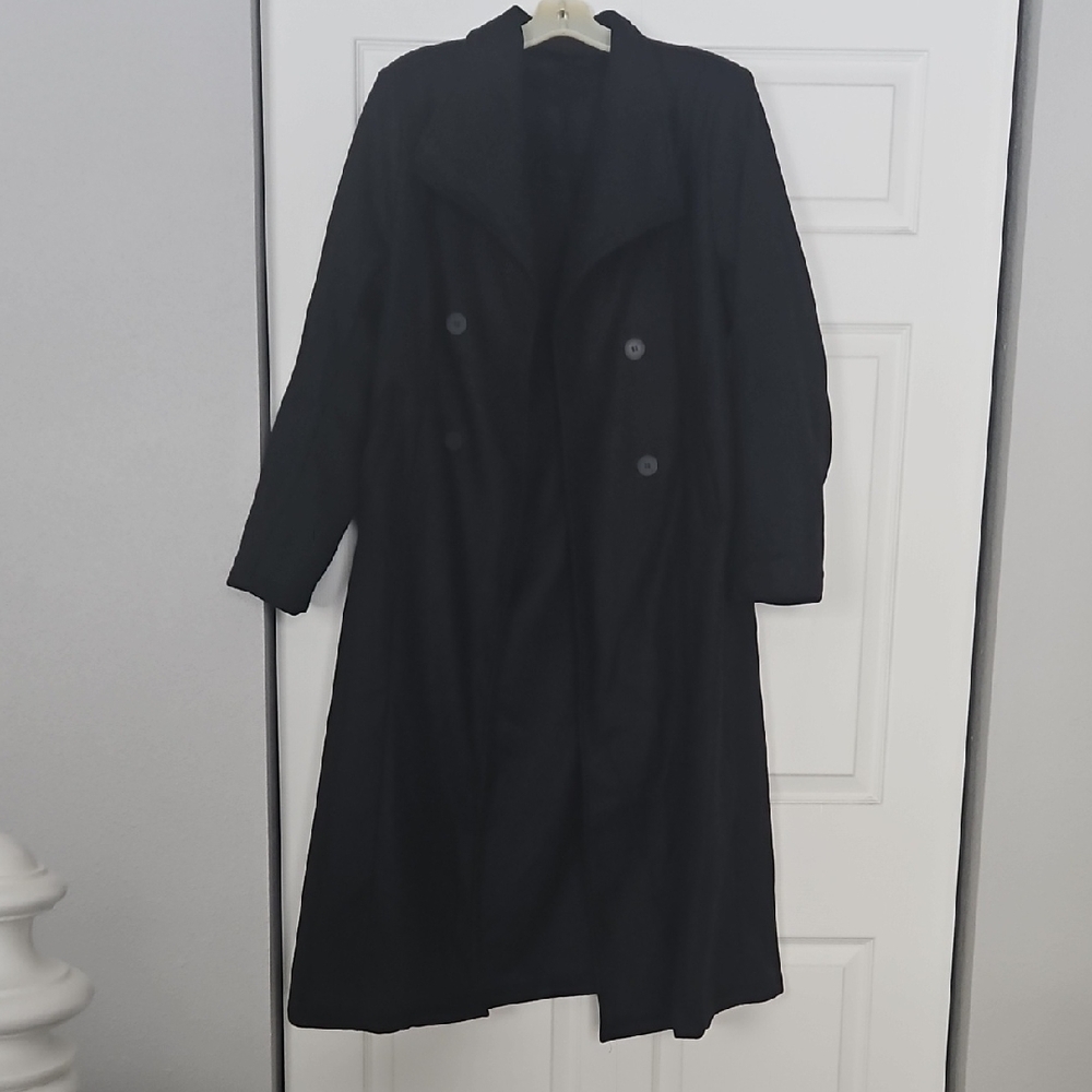 Black Double-Breasted Coat